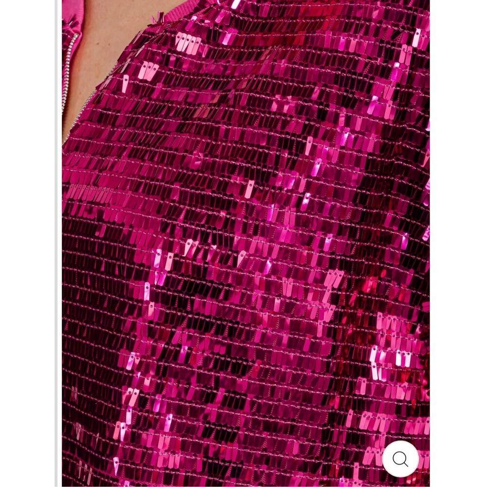 Sequin Embellished Bomber Jacket NWT - image 2